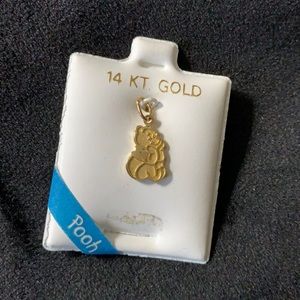 14 Karat gold Winnie The Pooh charm